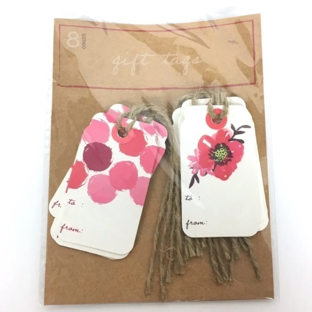 Floral Stationery Set Journal Notepad Macaroon Erasers Gift Tags Page Flags NWT